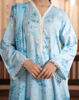 3 Piece  Embroidered Lawn Suit SUMMER-24