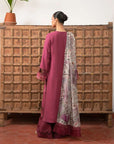 3 Piece Embroidered Karandi Suit Unstitched Winter-24