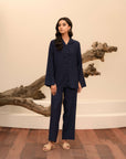 1 Piece Solid Linen Shirt Pret Winter-24