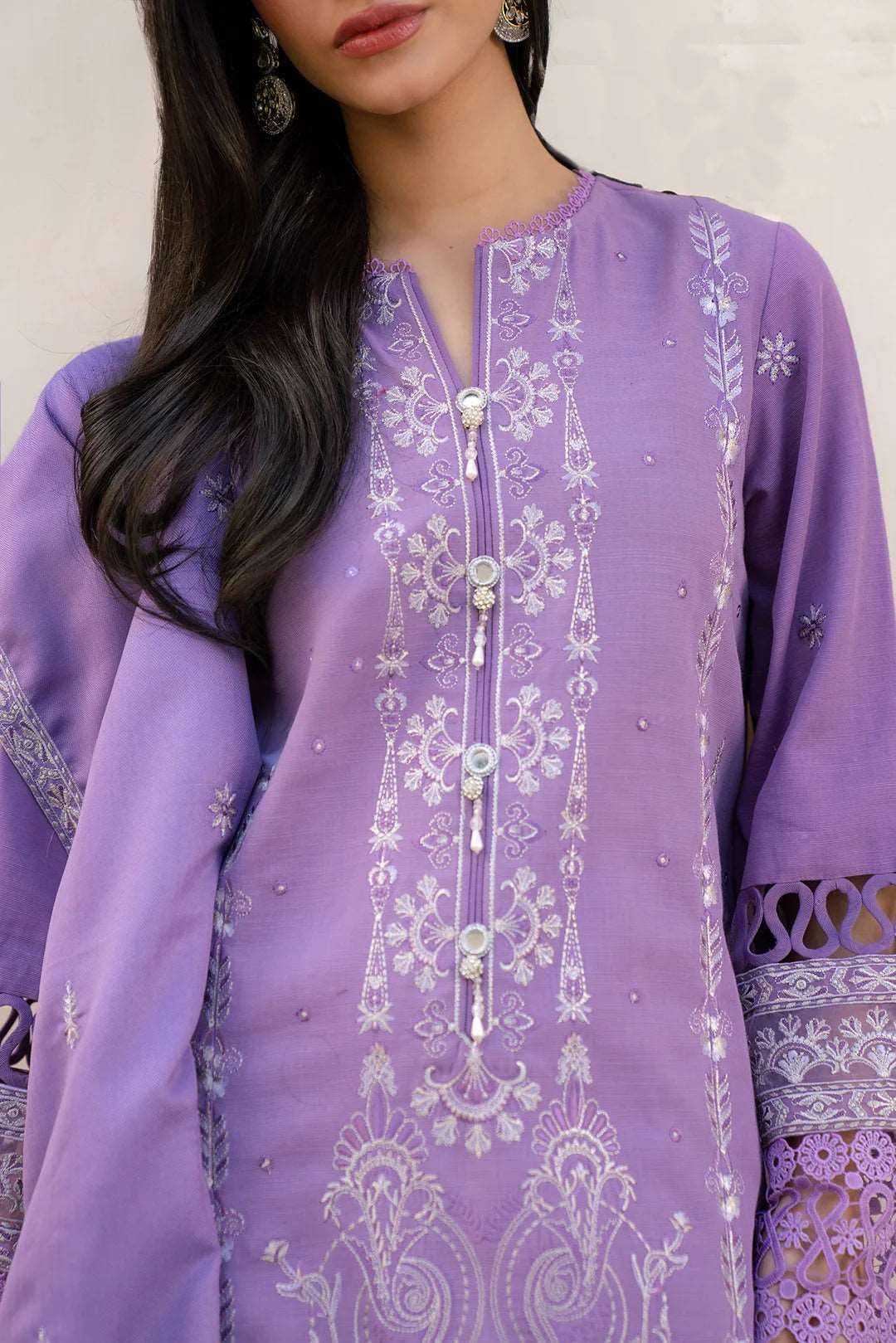 3 Piece Embroidered Khaddar Suit