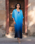 1 Piece Embroidered Silk Kaftan