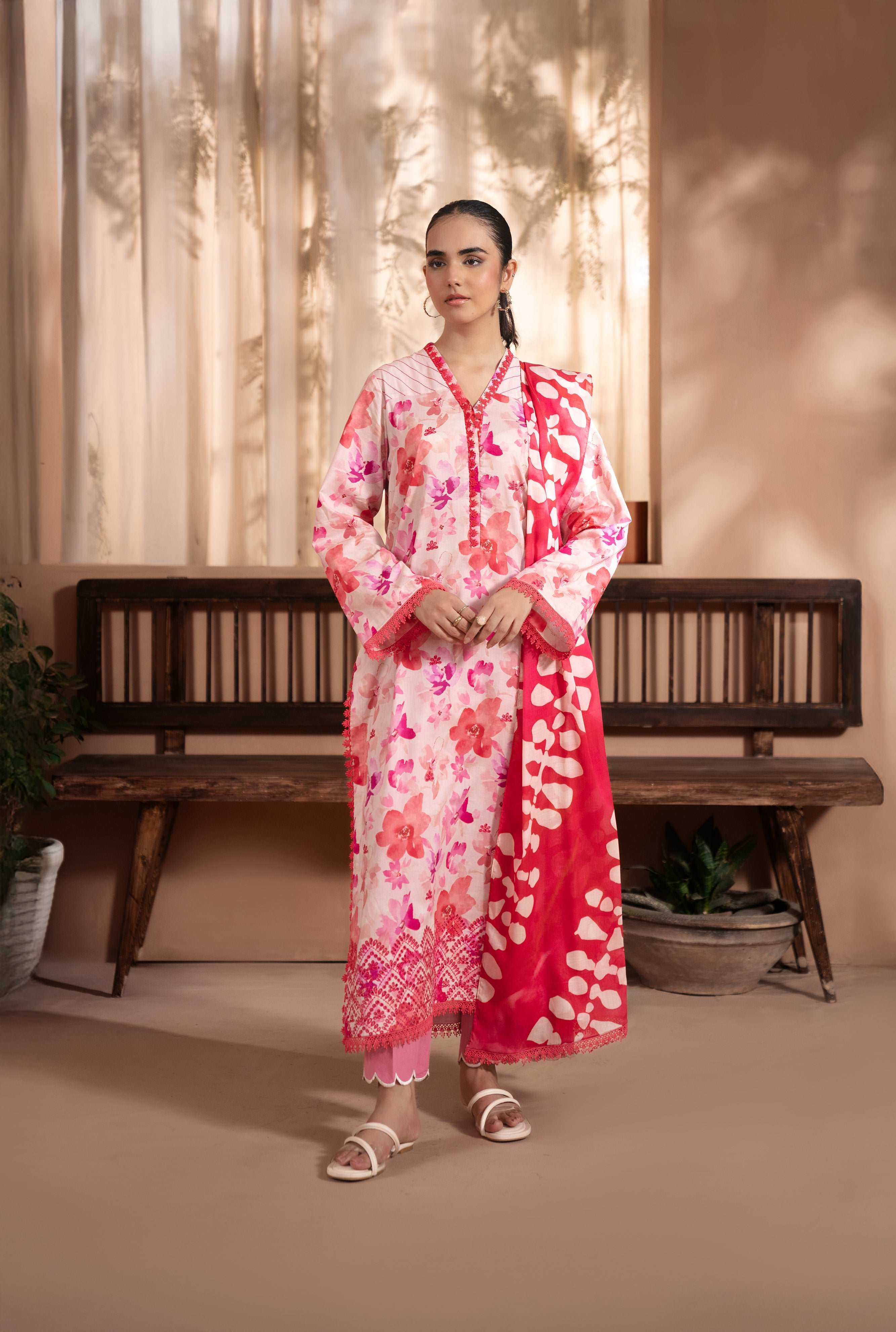 3 Piece Embroidered Lawn Suit SUMMER-24