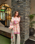 3 Piece Printed Karandi Suit