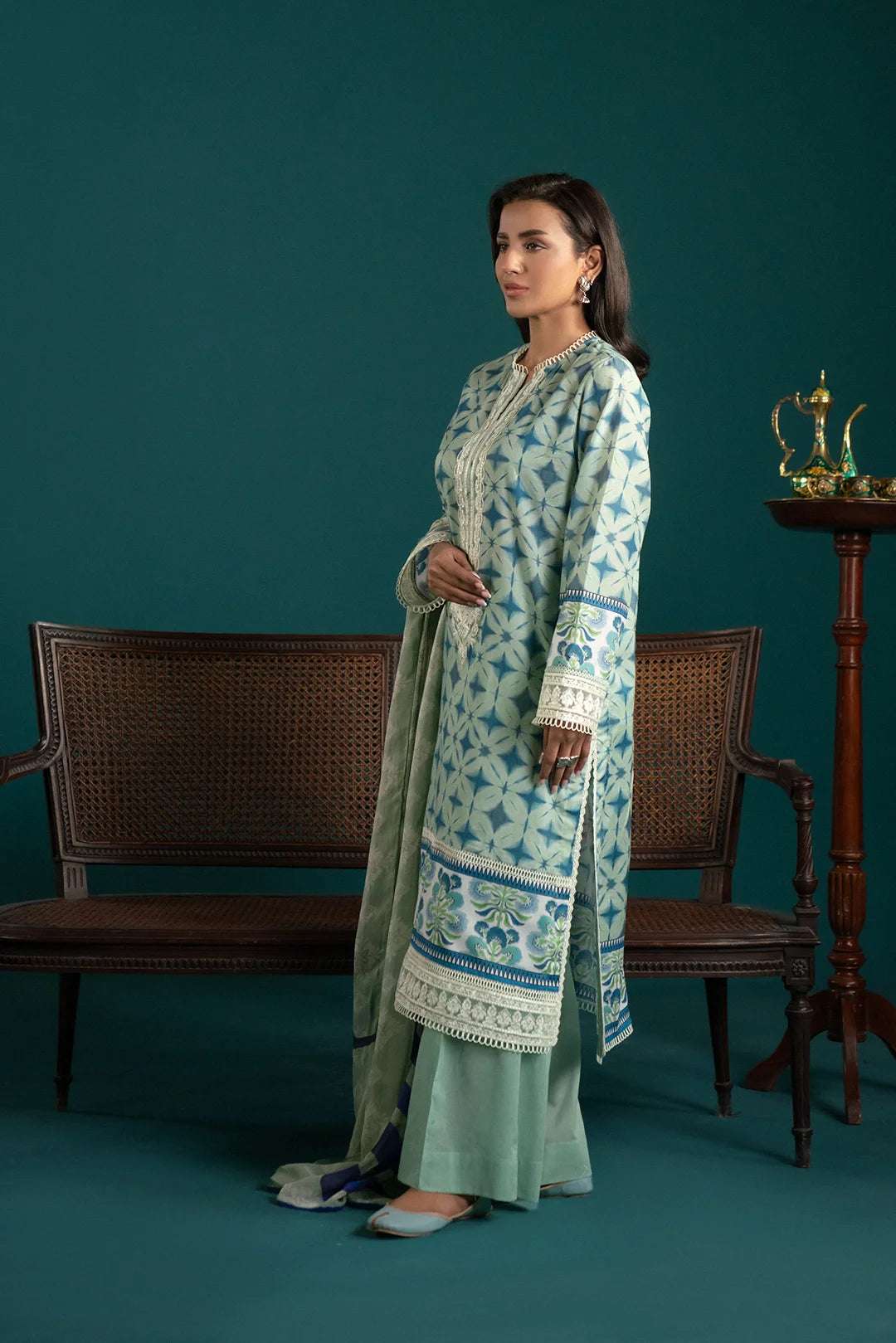 3 Piece Embroidered Lawn Suit