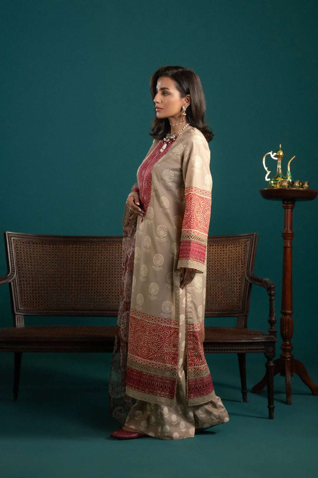 3 Piece Embroidered Lawn Suit