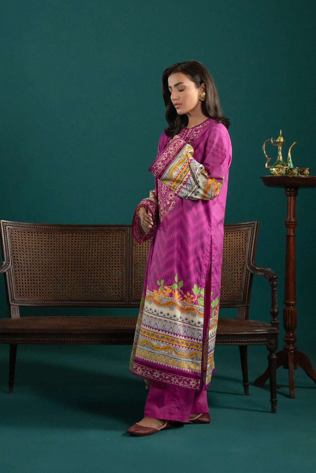 3 Piece Embroidered Lawn Suit