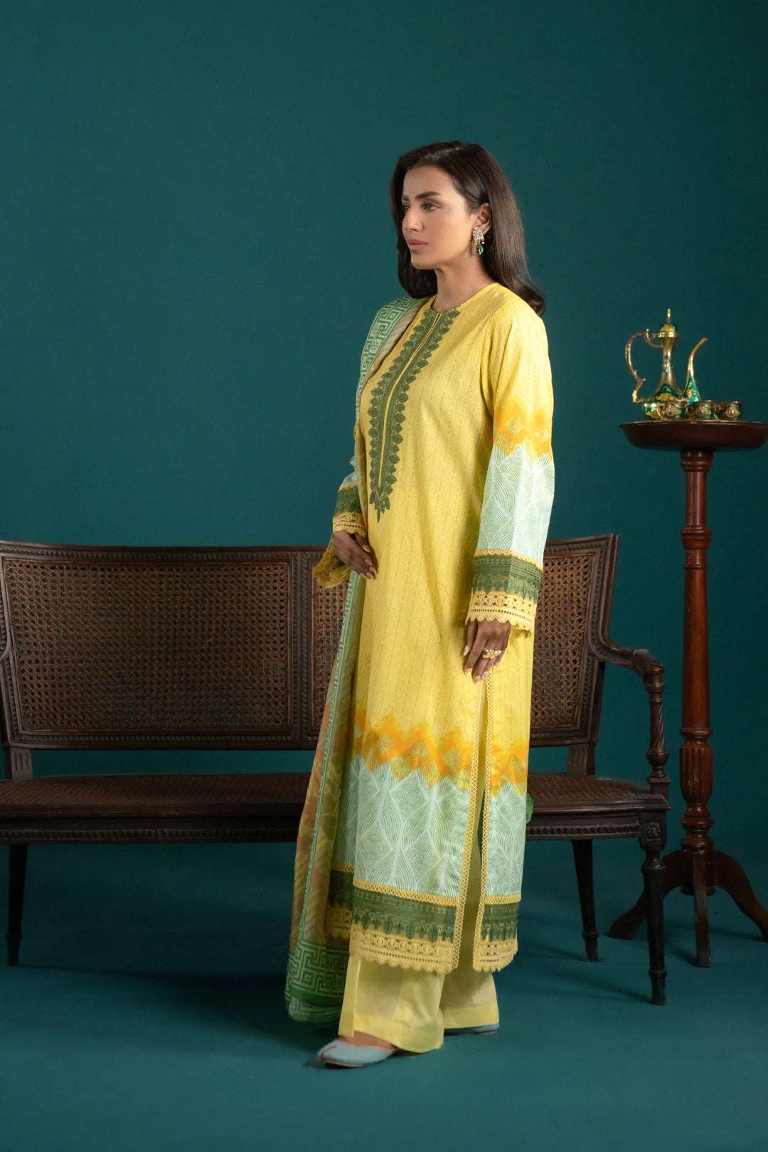 3 Piece Embroidered Lawn Suit