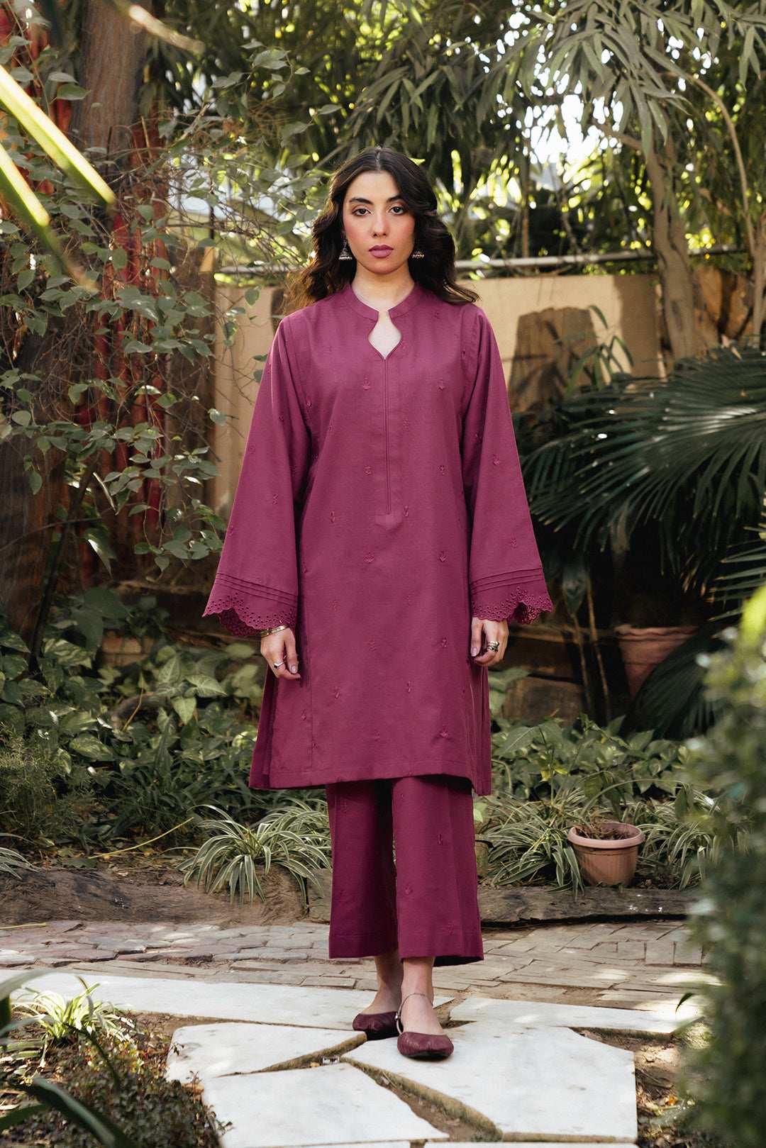 2 Piece Embroidered Khaddar Suit