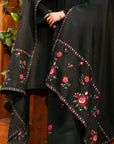 New Designer Black Pashmina Shawl 