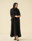 black abaya with hijab