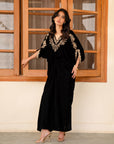 1 Piece Embroidered Velvet Kaftan