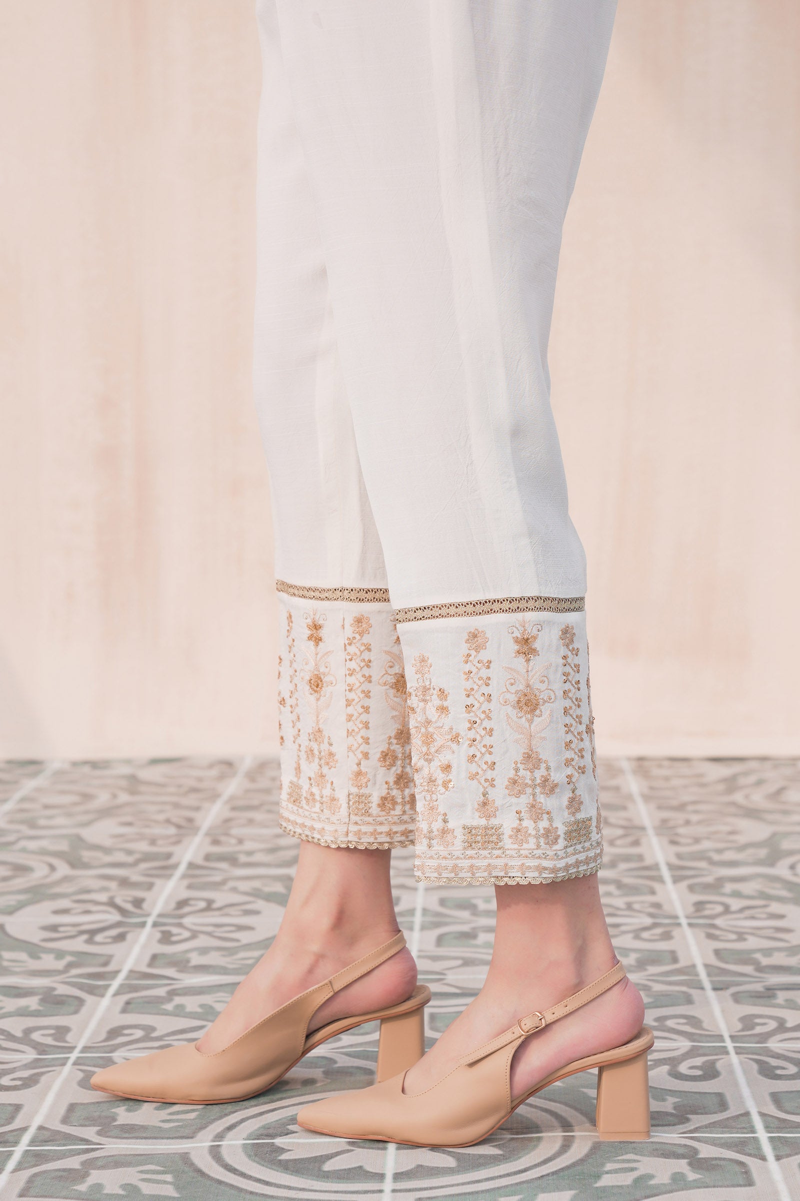Buy Off white Trousers & Pants for Women by First Resort - Ramola Bachchan  Online | Ajio.com